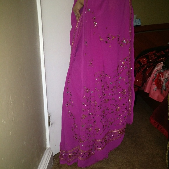 Gorgette saree - Picture 5 of 5